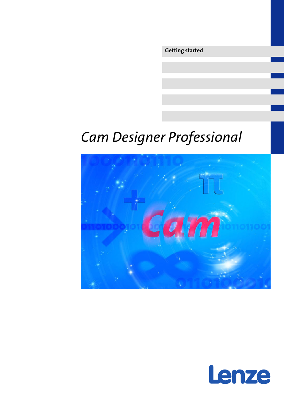 Lenze Cam Designer Professional User Manual | 53 pages