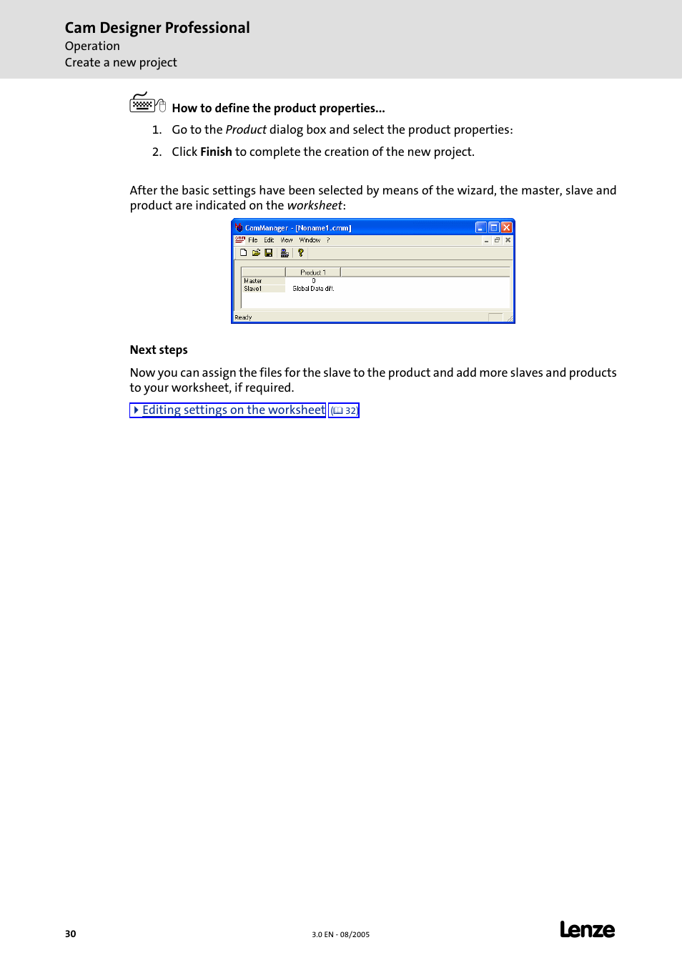 Cam designer professional | Lenze Cam Designer Professional User Manual | Page 30 / 53