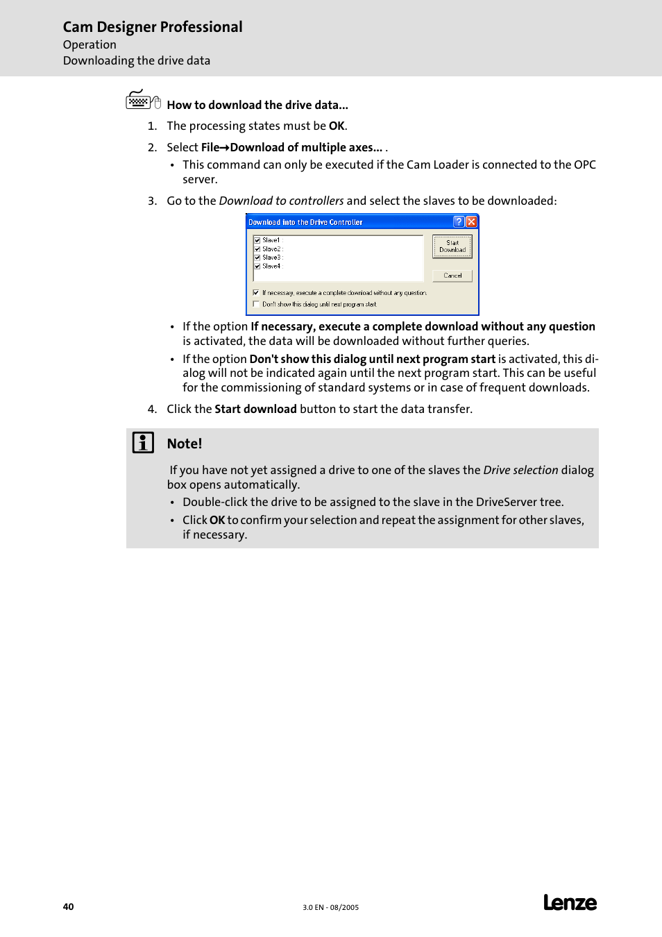 Lenze Cam Designer Professional User Manual | Page 40 / 53