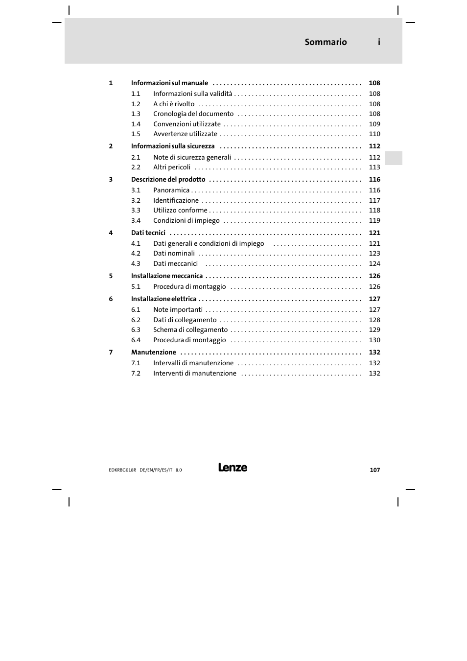 Lenze ERBGxxxxxxxx User Manual | Page 107 / 134