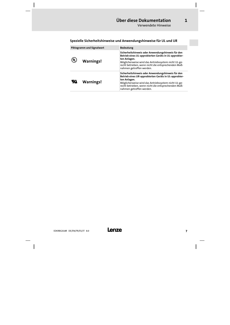 Lenze ERBGxxxxxxxx User Manual | Page 7 / 134