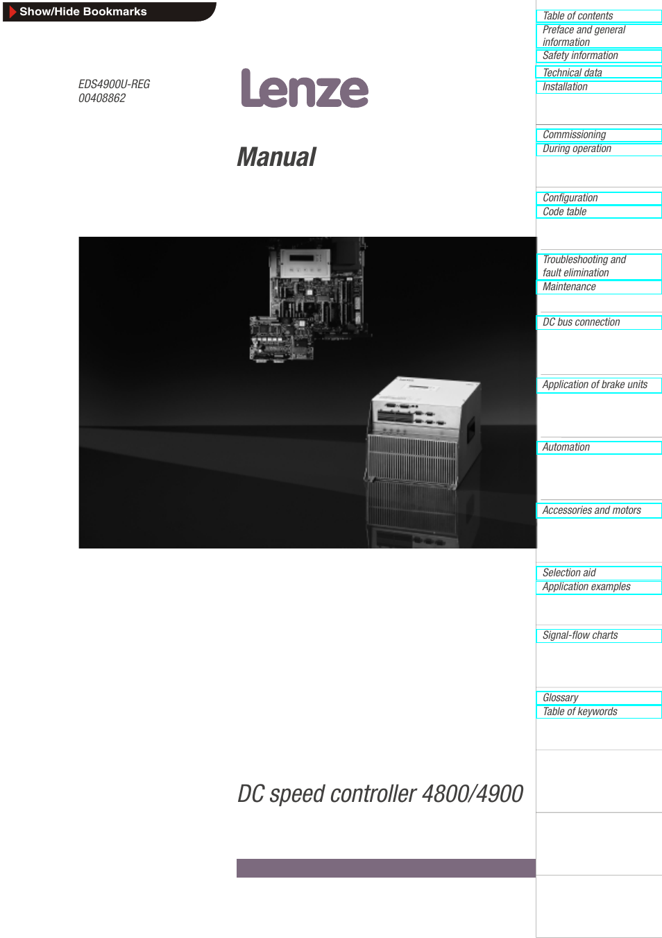 Lenze EDS4900U-REG User Manual | 342 pages