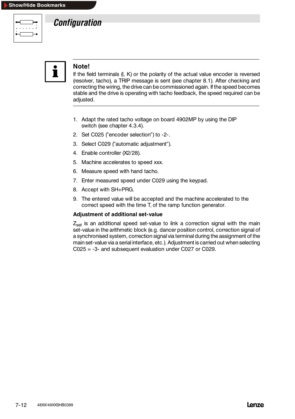 Configuration | Lenze EDS4900U-REG User Manual | Page 103 / 342
