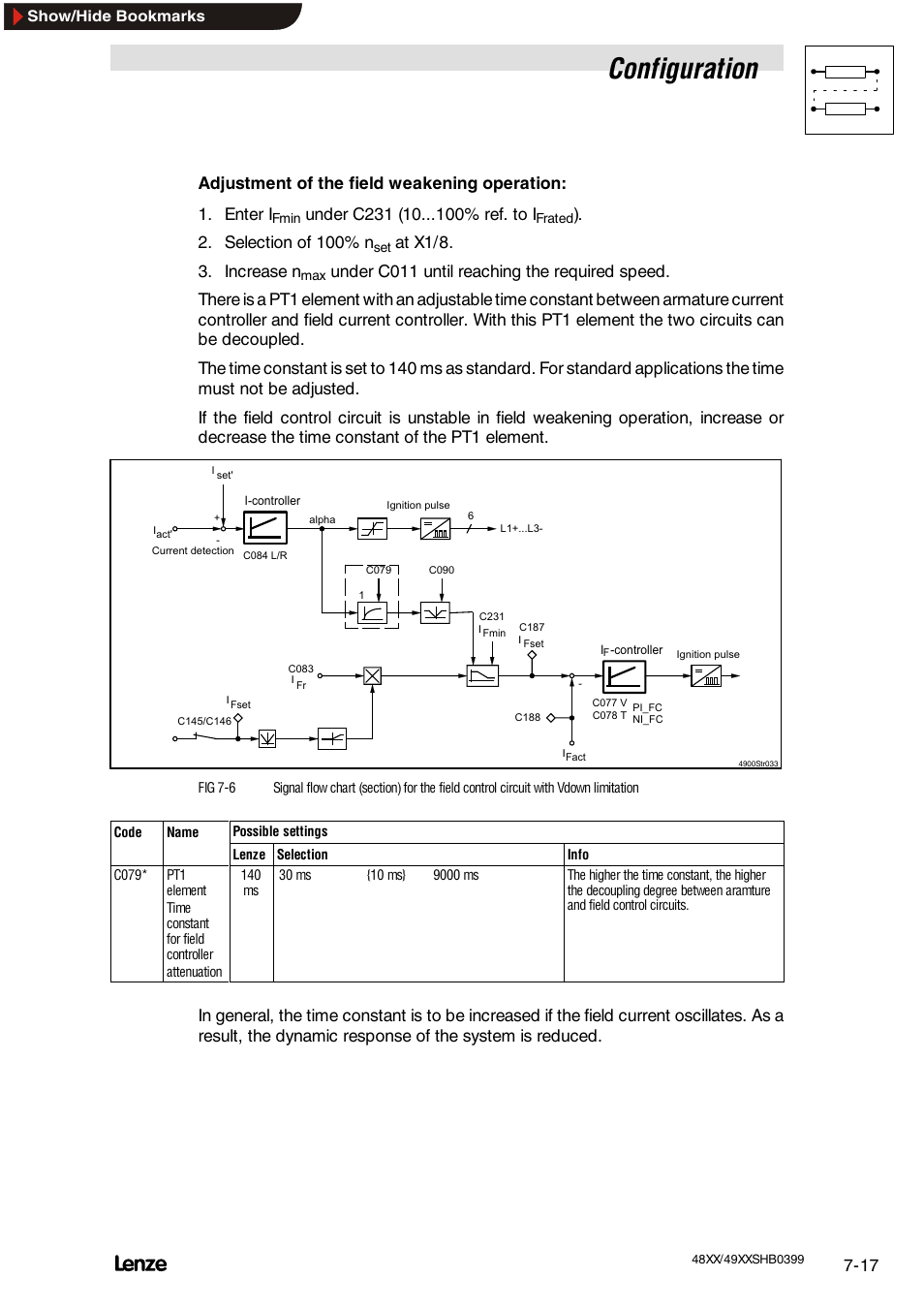 Configuration, Selection of 100% n, At x1/8. 3. increase n | Lenze EDS4900U-REG User Manual | Page 108 / 342