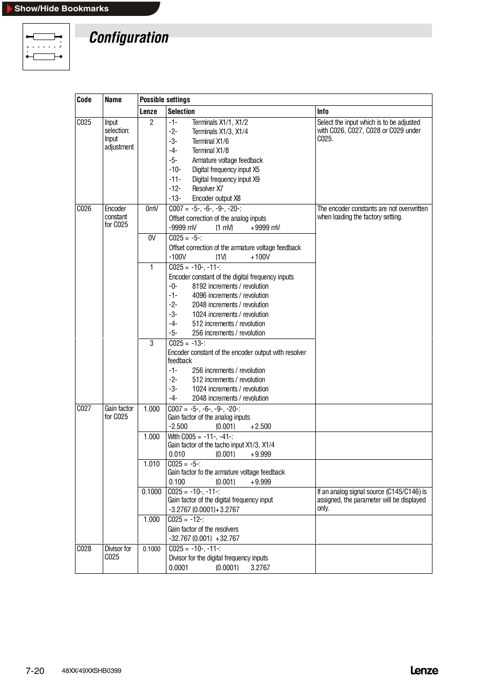 Configuration | Lenze EDS4900U-REG User Manual | Page 111 / 342