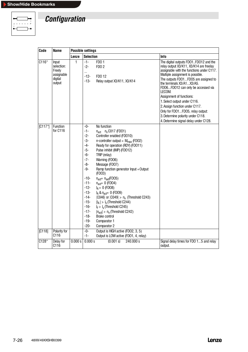 Configuration | Lenze EDS4900U-REG User Manual | Page 117 / 342