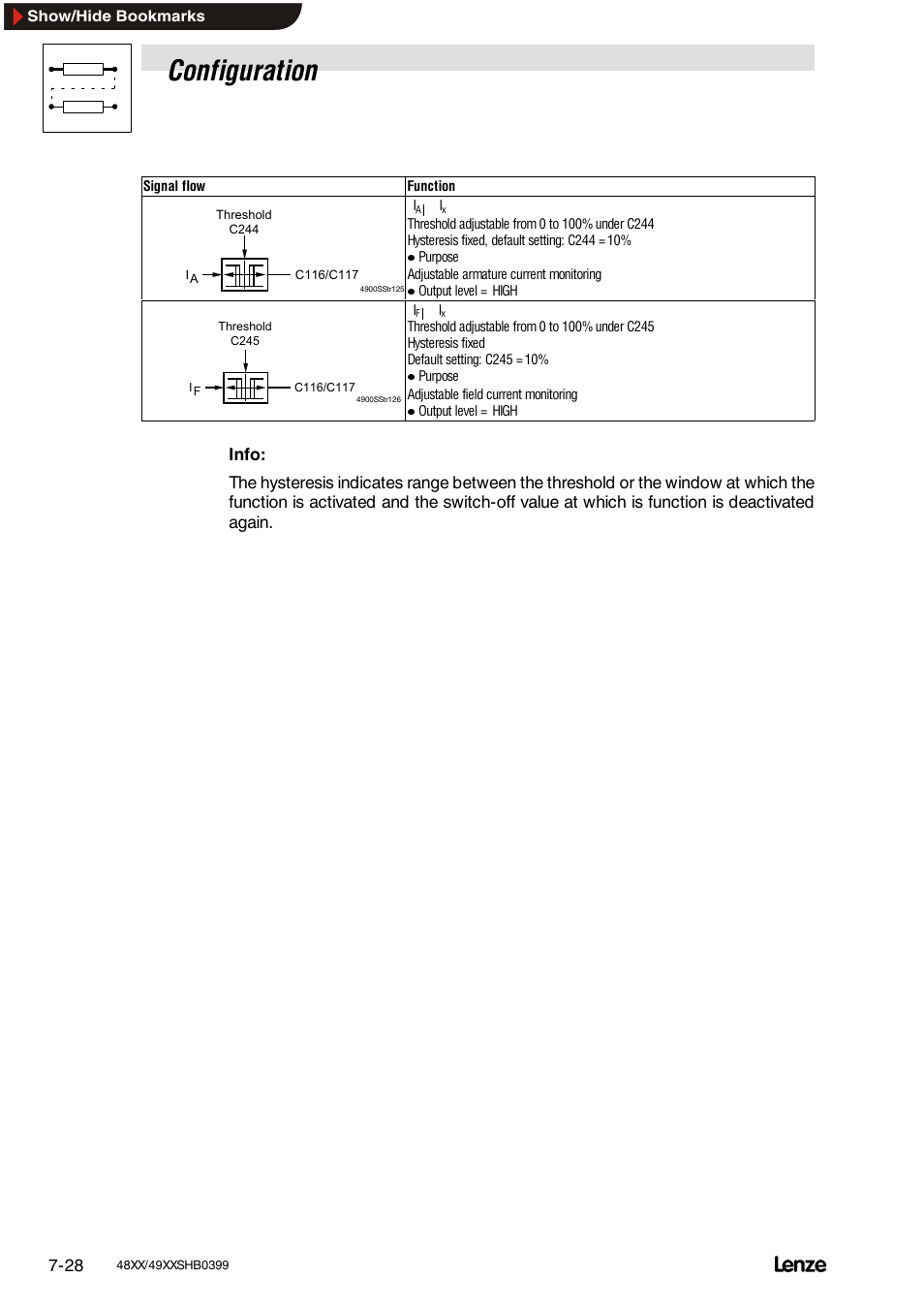 Configuration | Lenze EDS4900U-REG User Manual | Page 119 / 342