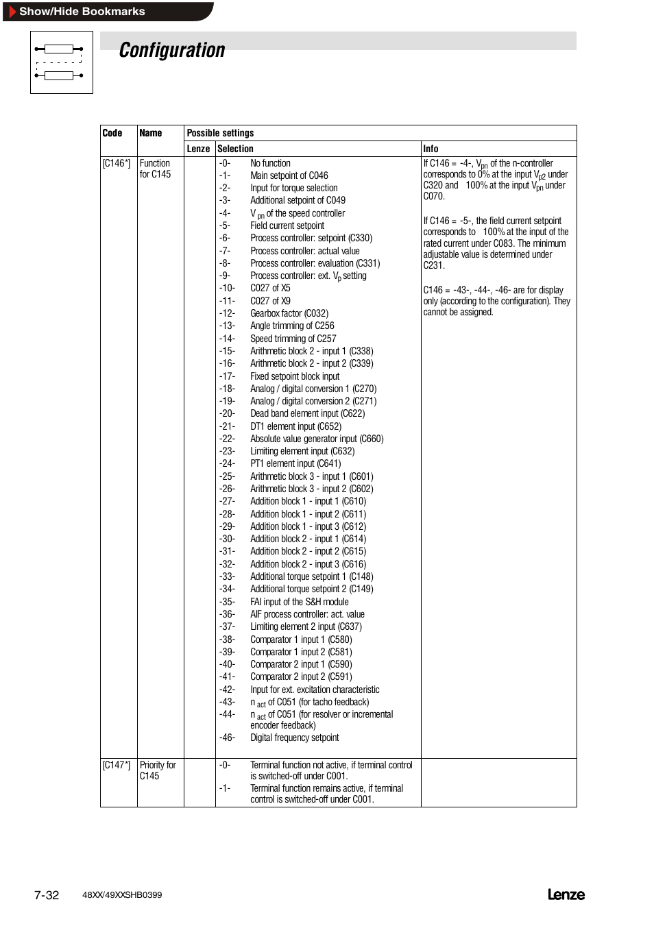Master, Configuration | Lenze EDS4900U-REG User Manual | Page 123 / 342