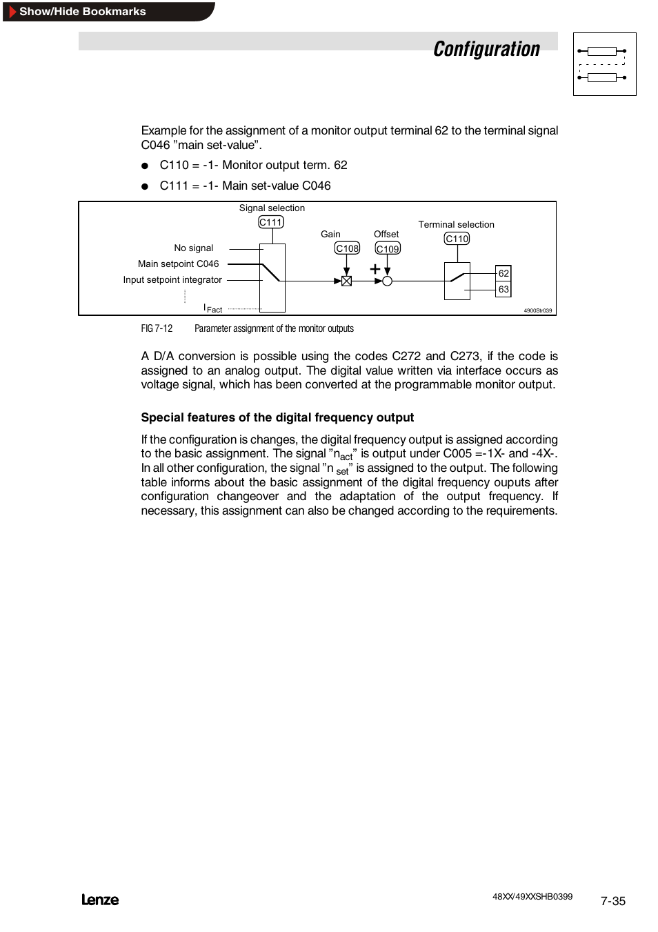 Configuration | Lenze EDS4900U-REG User Manual | Page 126 / 342