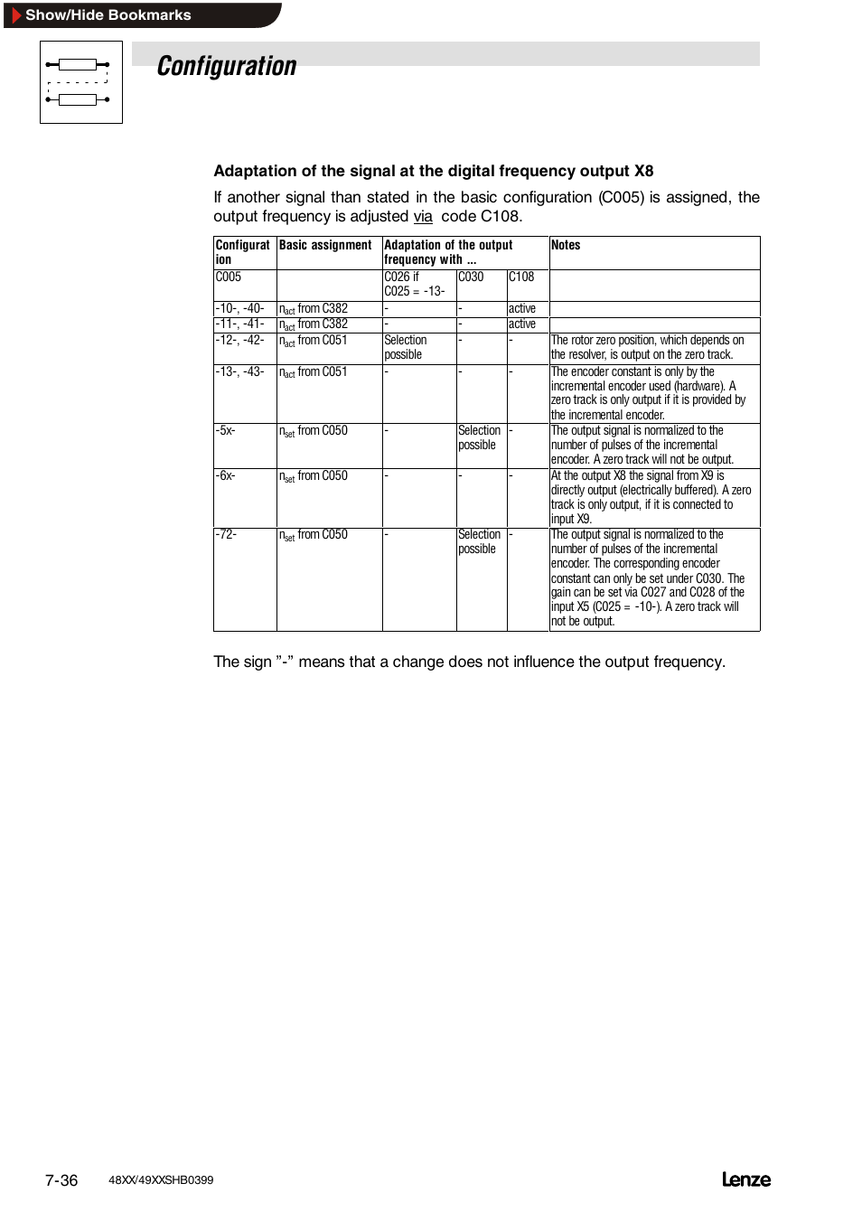 Configuration | Lenze EDS4900U-REG User Manual | Page 127 / 342