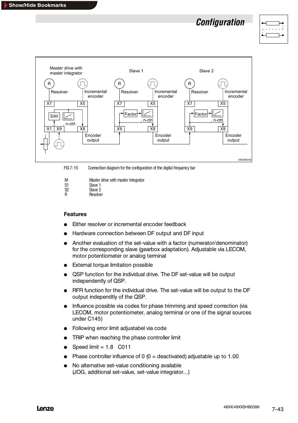 Digital frequency output, Configuration | Lenze EDS4900U-REG User Manual | Page 134 / 342