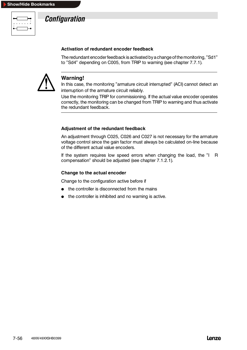Configuration | Lenze EDS4900U-REG User Manual | Page 147 / 342