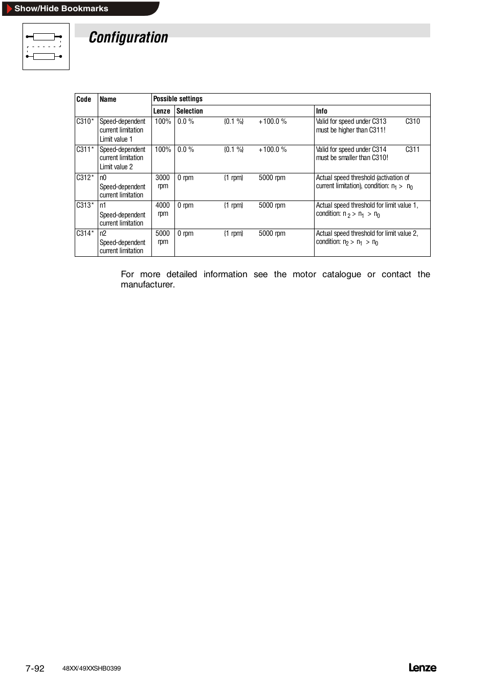 Configuration | Lenze EDS4900U-REG User Manual | Page 183 / 342