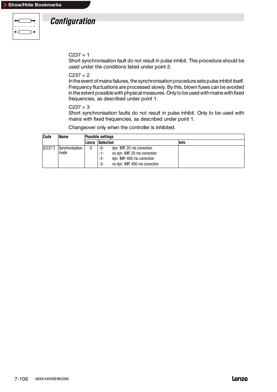 Configuration | Lenze EDS4900U-REG User Manual | Page 197 / 342