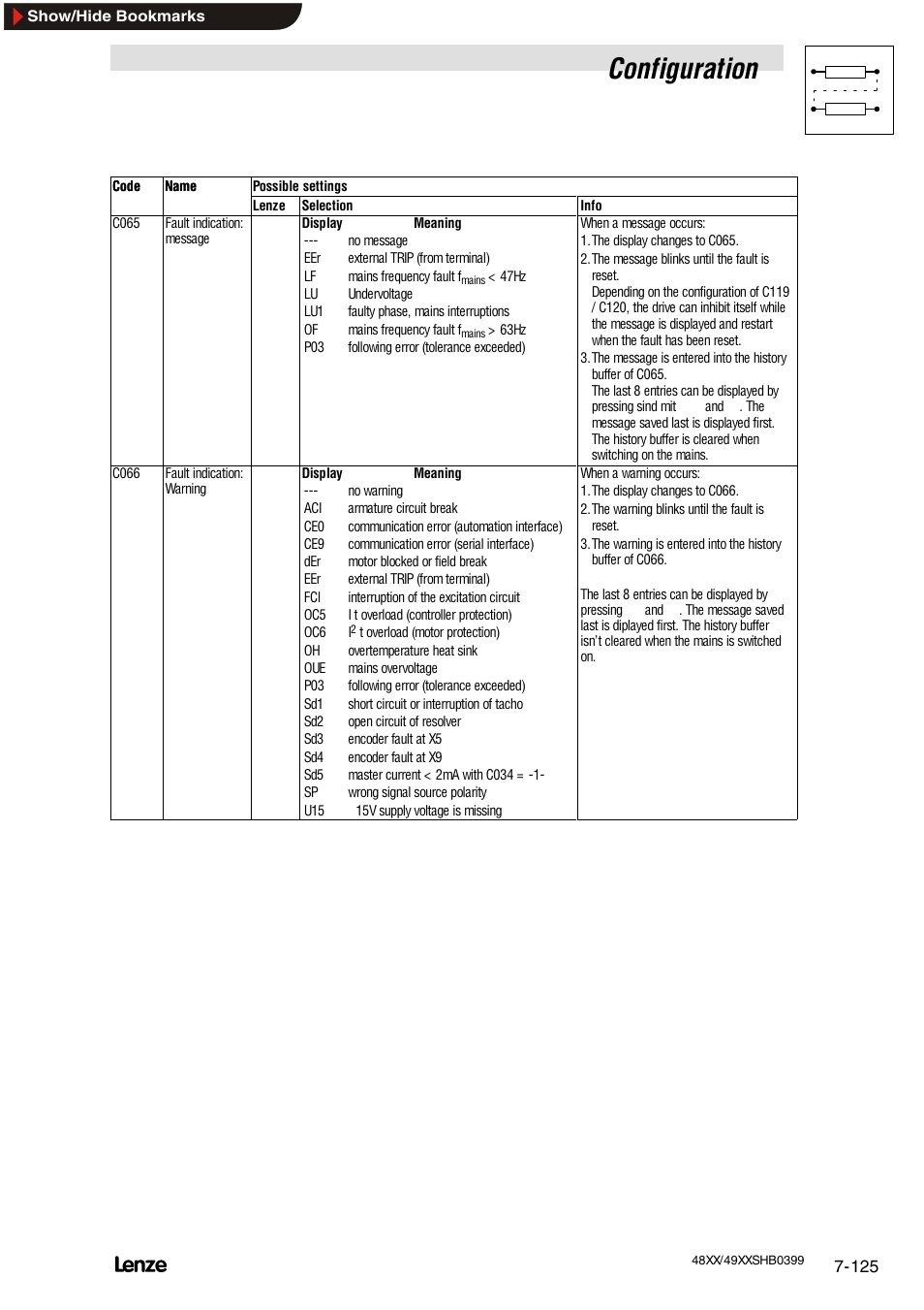 Configuration | Lenze EDS4900U-REG User Manual | Page 216 / 342
