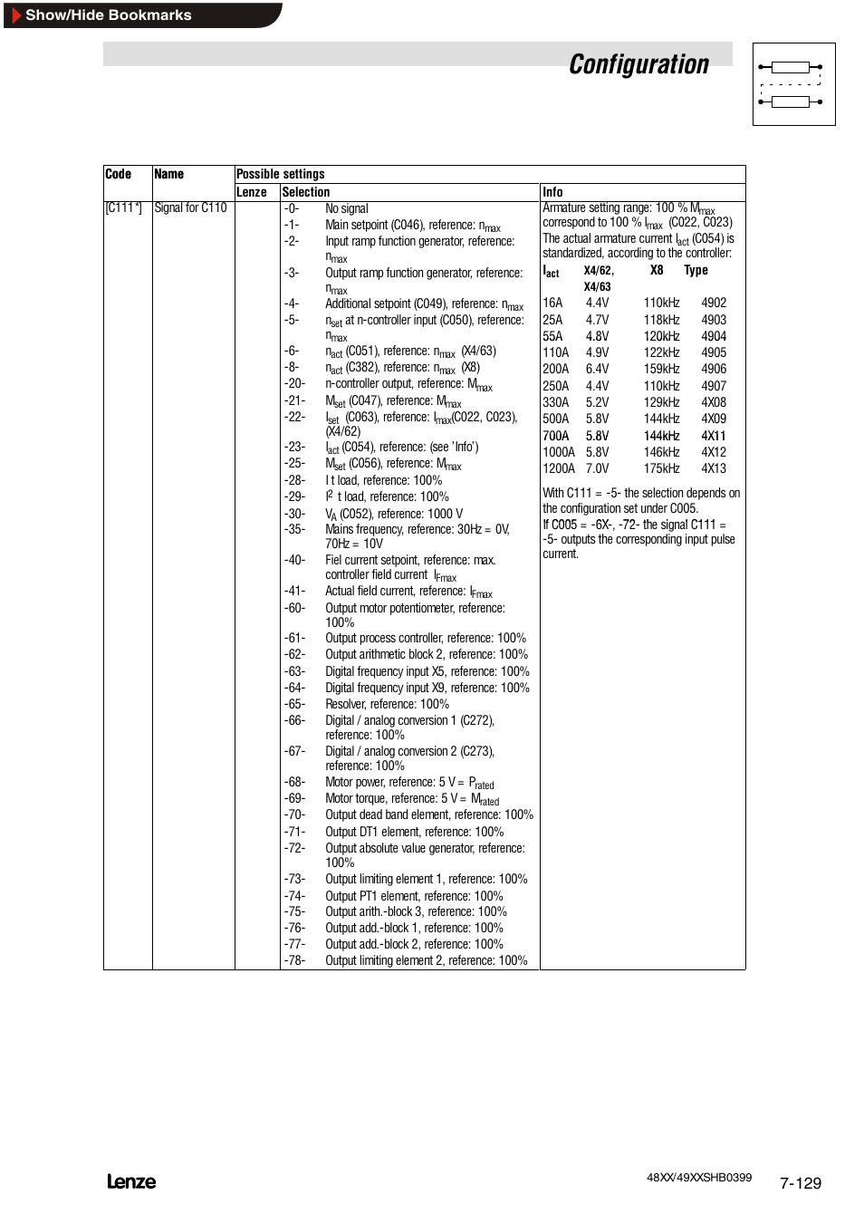 Configuration | Lenze EDS4900U-REG User Manual | Page 220 / 342
