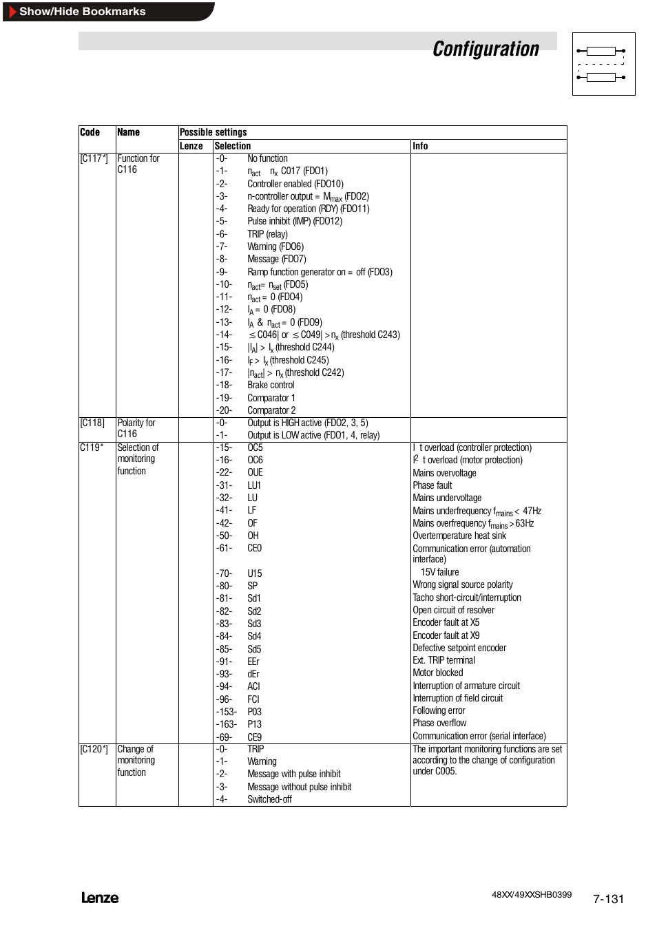 Configuration | Lenze EDS4900U-REG User Manual | Page 222 / 342