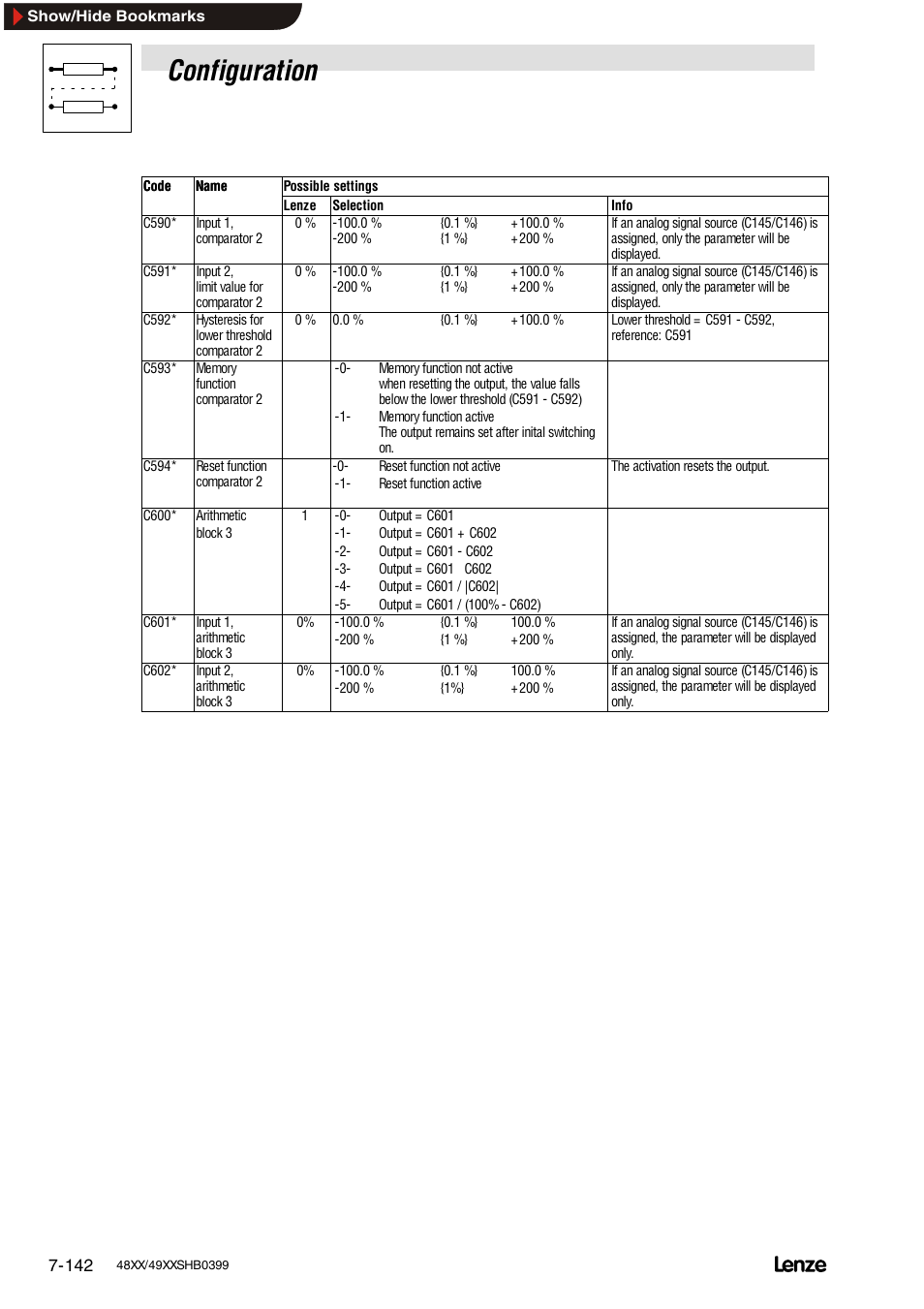 Configuration | Lenze EDS4900U-REG User Manual | Page 233 / 342