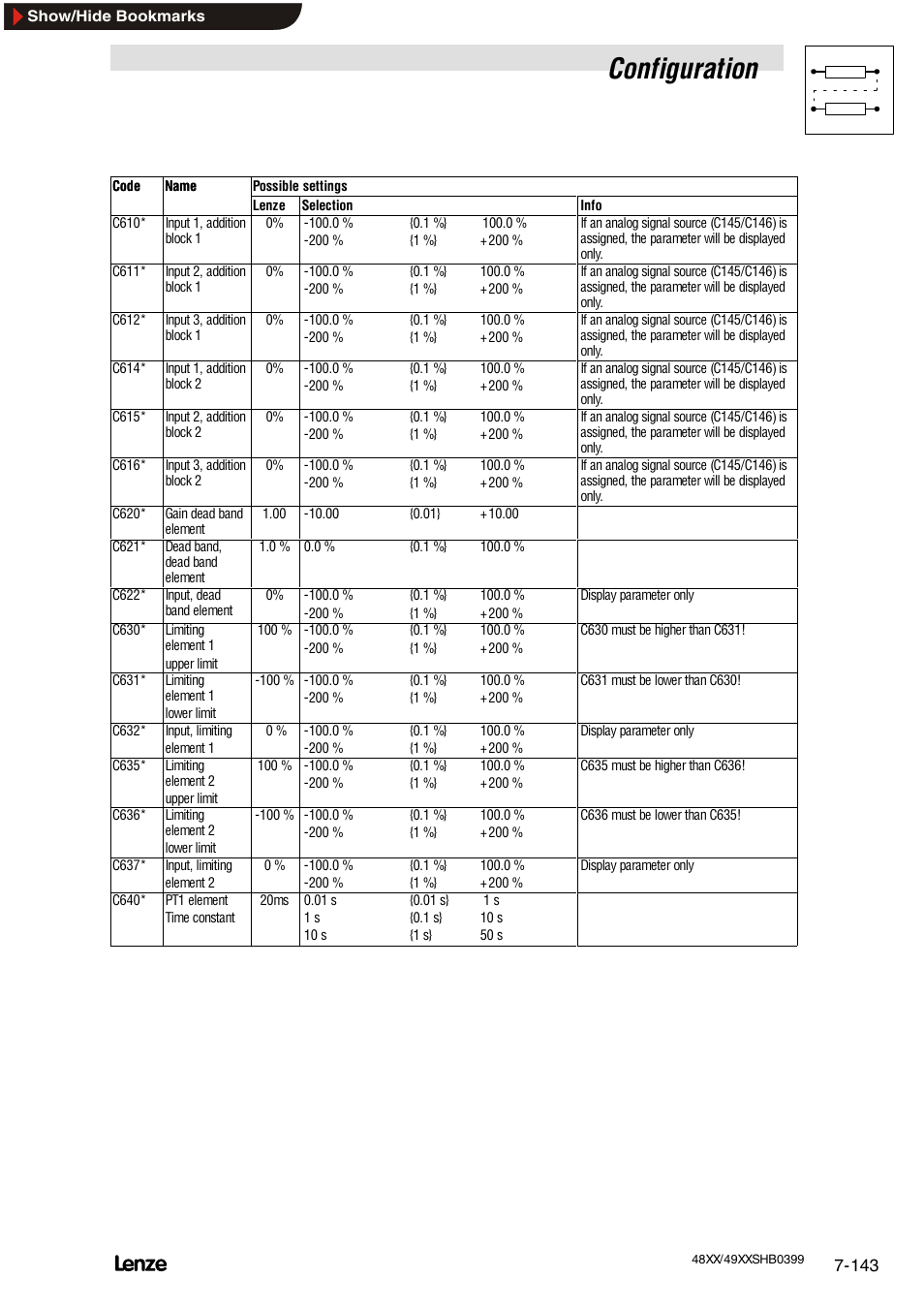 Configuration | Lenze EDS4900U-REG User Manual | Page 234 / 342