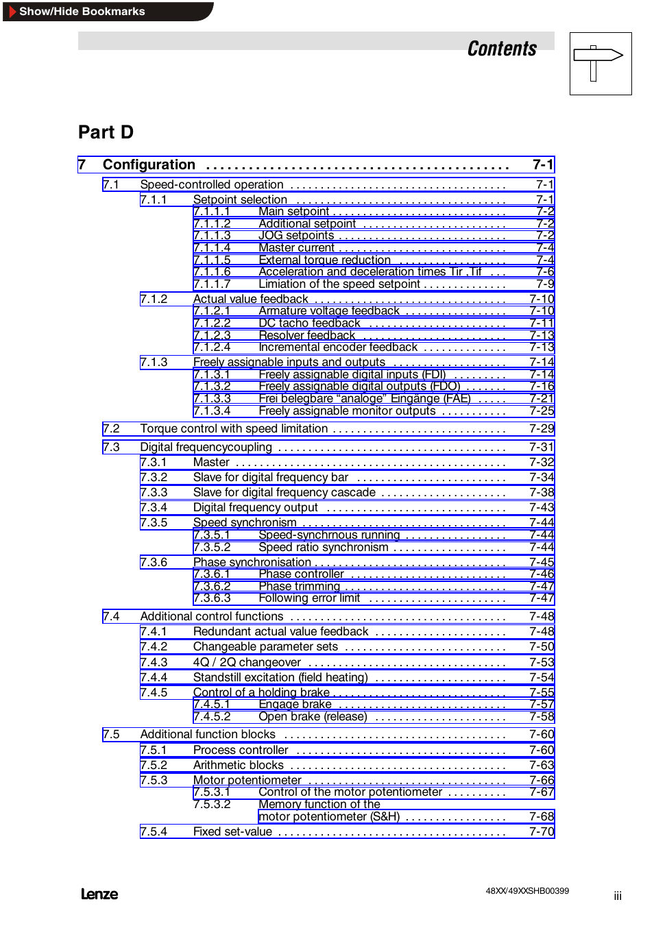 Lenze EDS4900U-REG User Manual | Page 5 / 342