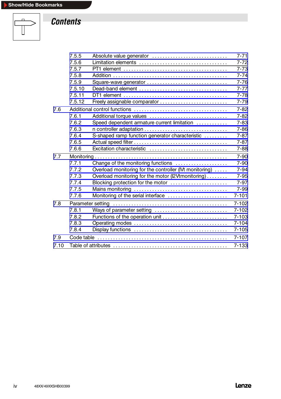 Lenze EDS4900U-REG User Manual | Page 6 / 342