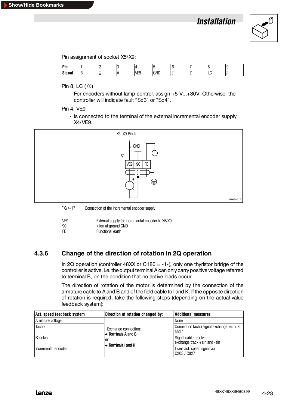 Installation | Lenze EDS4900U-REG User Manual | Page 61 / 342