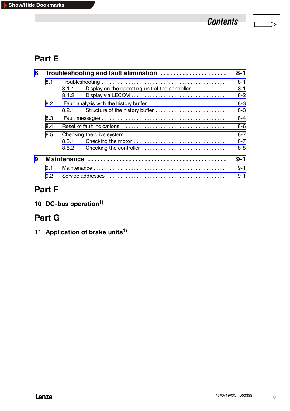 Lenze EDS4900U-REG User Manual | Page 7 / 342