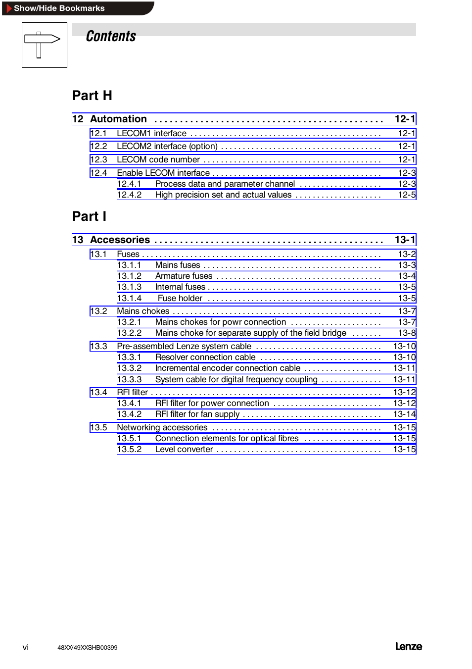Lenze EDS4900U-REG User Manual | Page 8 / 342