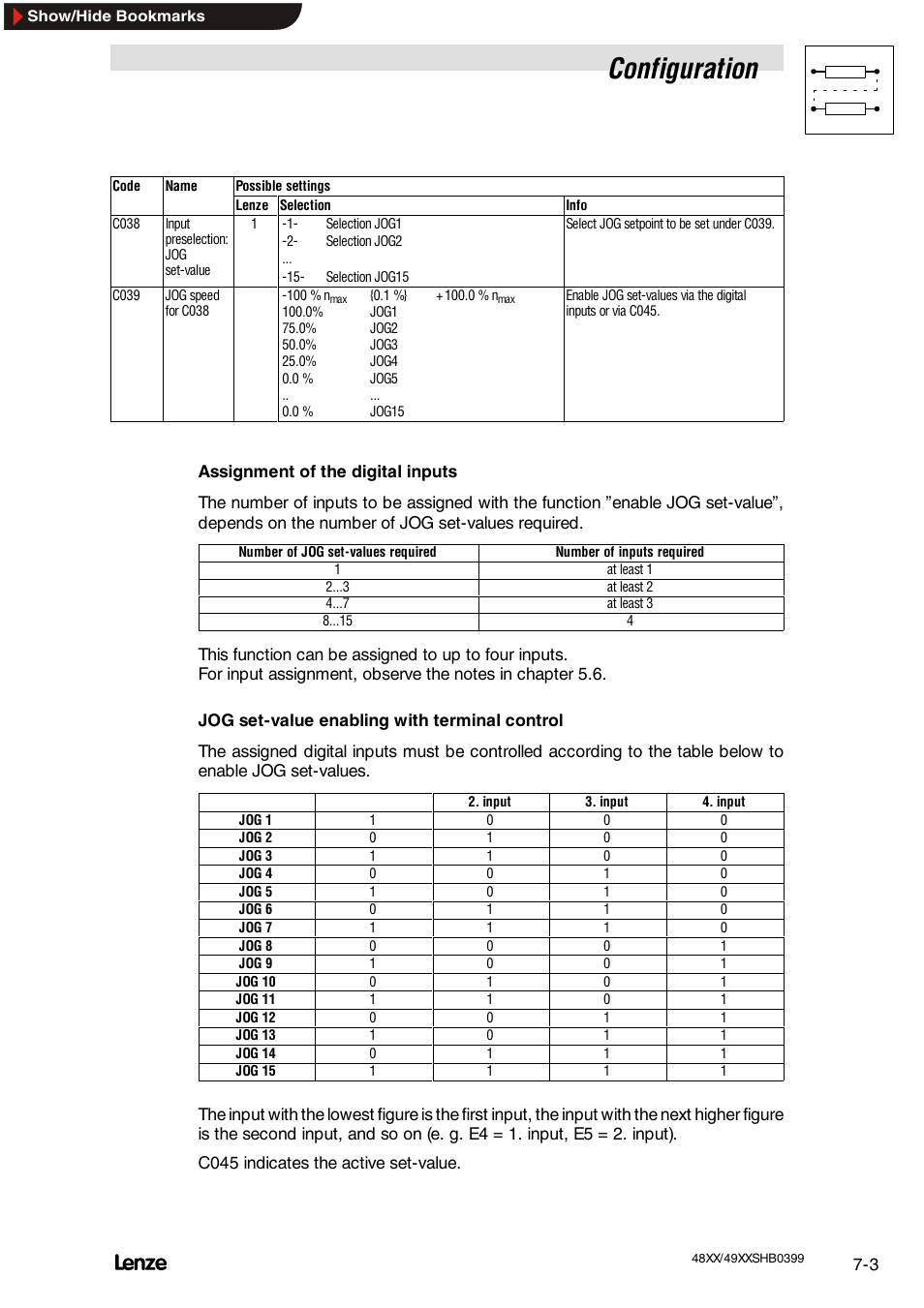 Configuration | Lenze EDS4900U-REG User Manual | Page 94 / 342