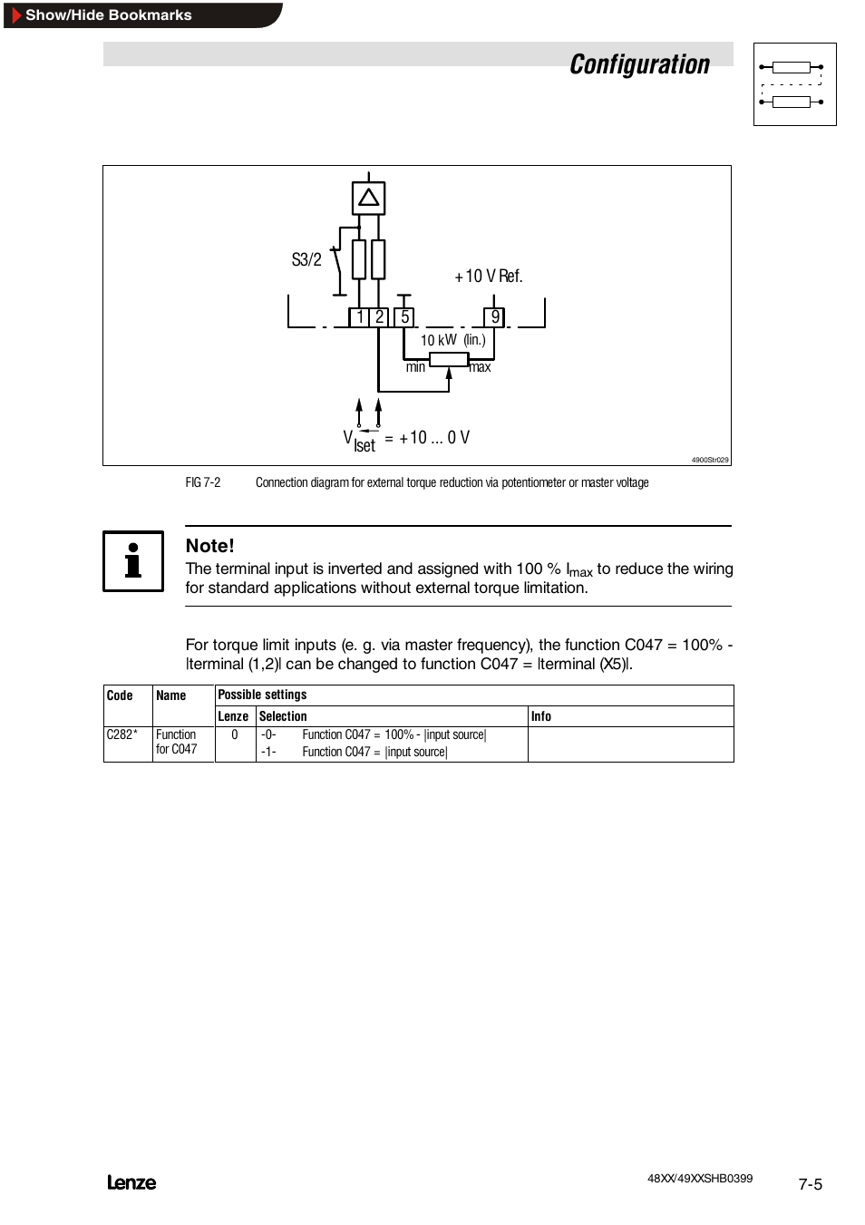 Configuration | Lenze EDS4900U-REG User Manual | Page 96 / 342