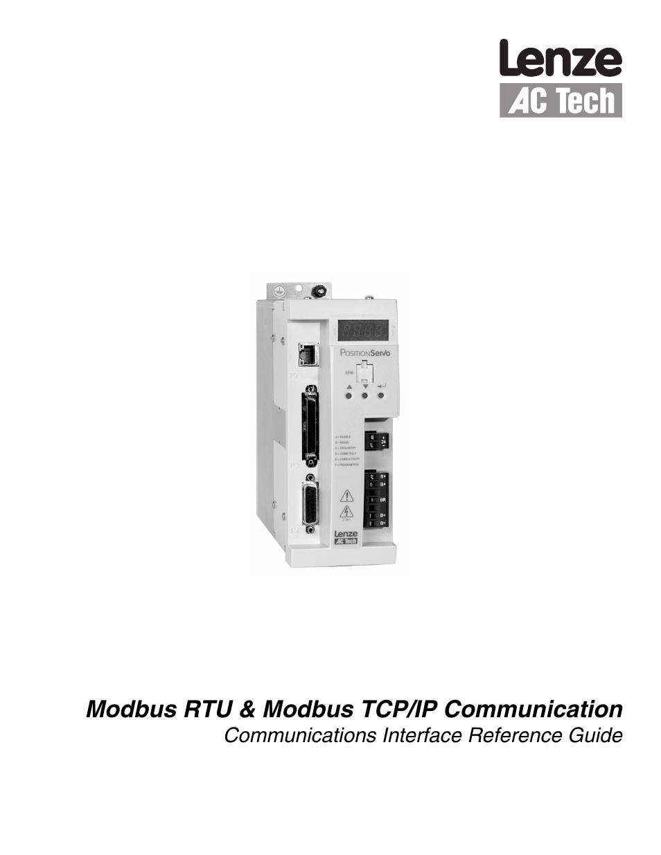 Lenze E94P PositionServo Modbus User Manual | 38 pages