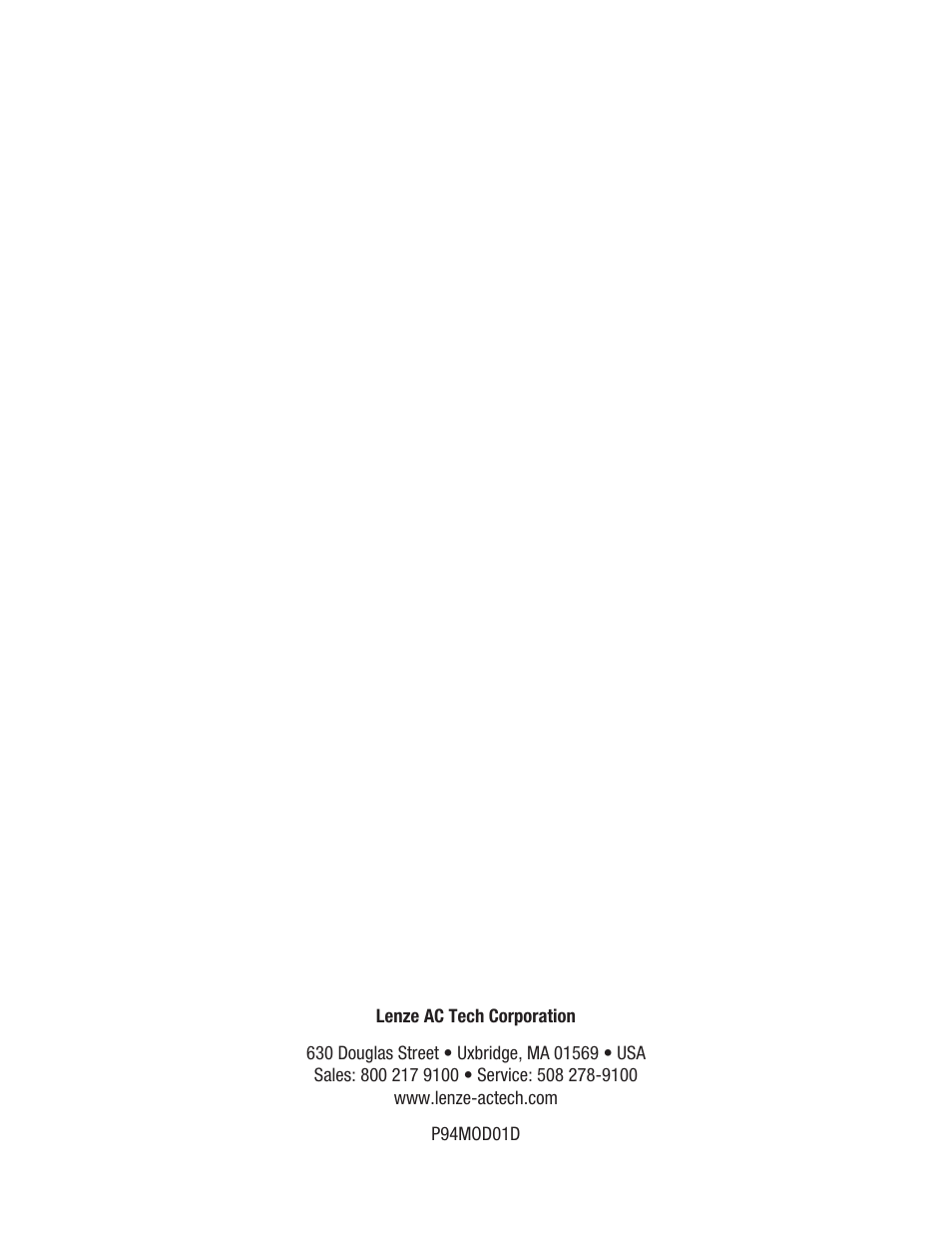 Lenze E94P PositionServo Modbus User Manual | Page 38 / 38