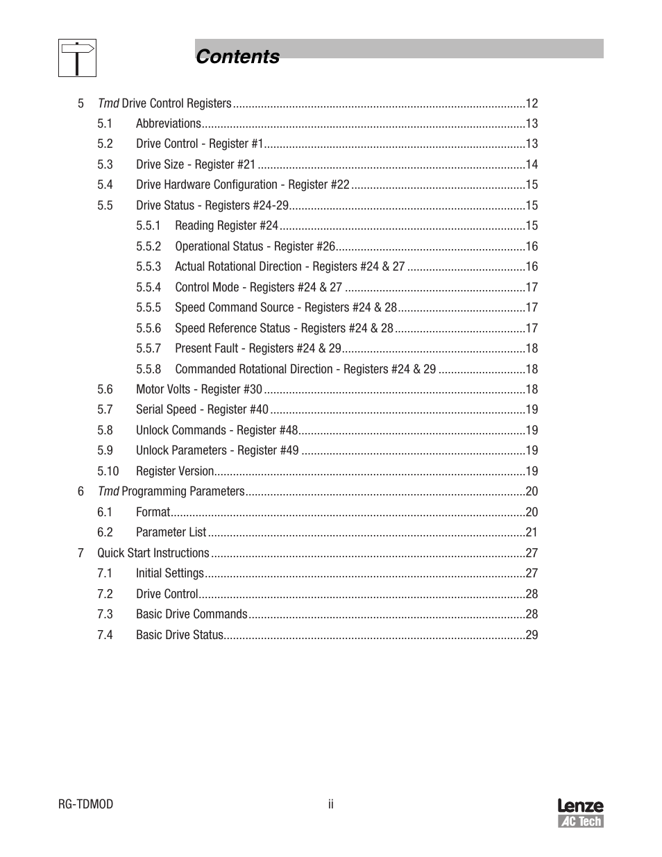 Lenze Tmd Series Drives Modbus Communications User Manual | Page 4 / 34