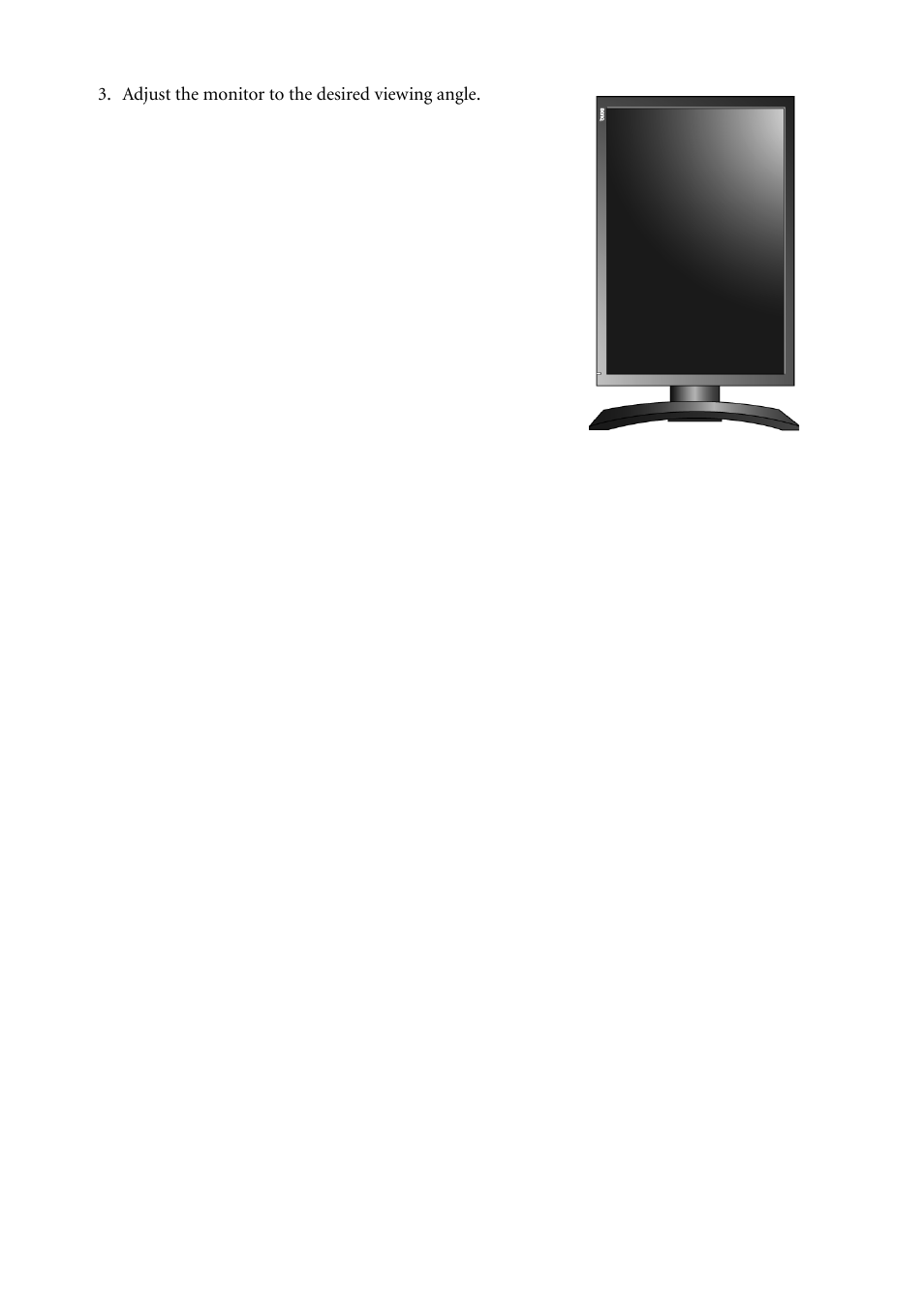 Adjust the monitor to the desired viewing angle | BenQ FP241WZ User Manual | Page 15 / 47
