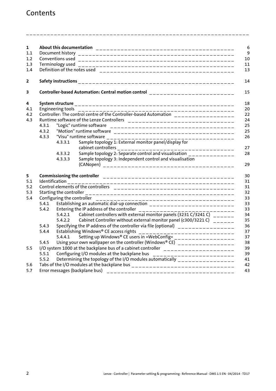 Lenze c300 User Manual | Page 2 / 195