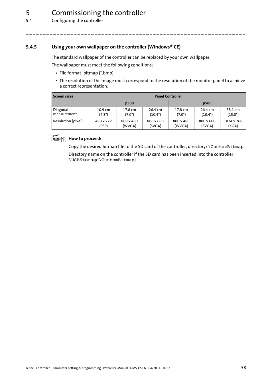 5commissioning the controller | Lenze c300 User Manual | Page 38 / 195