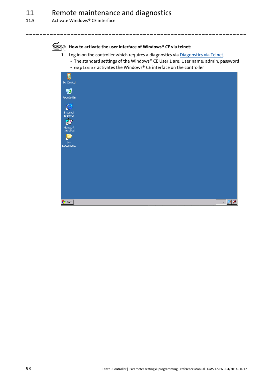 11 remote maintenance and diagnostics | Lenze c300 User Manual | Page 93 / 195