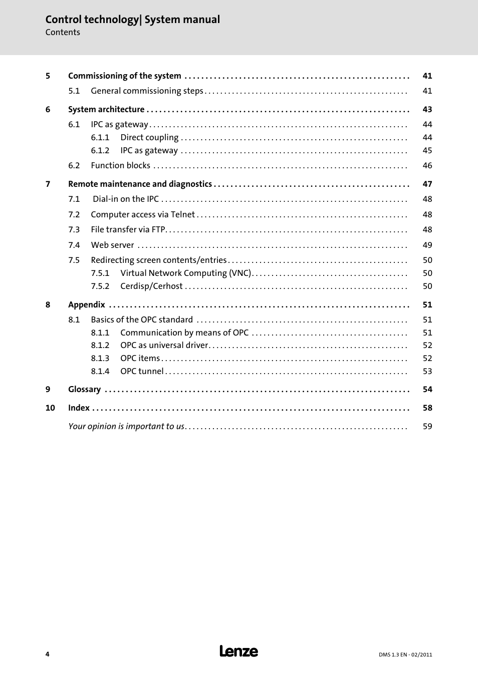 Control technology| system manual | Lenze PC-based automation User Manual | Page 4 / 60