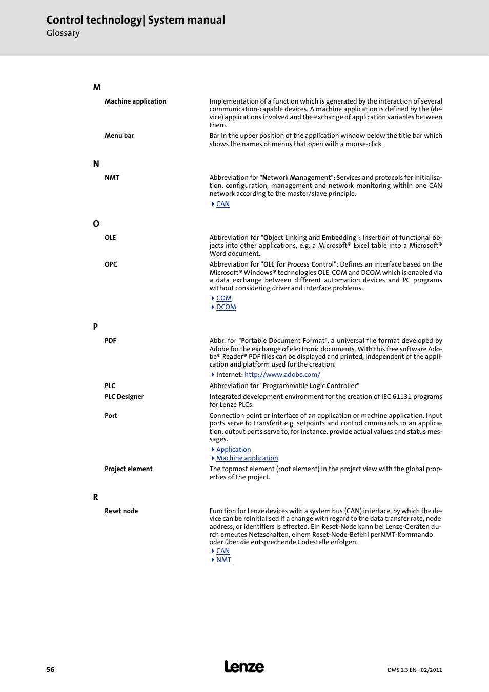 Control technology| system manual | Lenze PC-based automation User Manual | Page 56 / 60