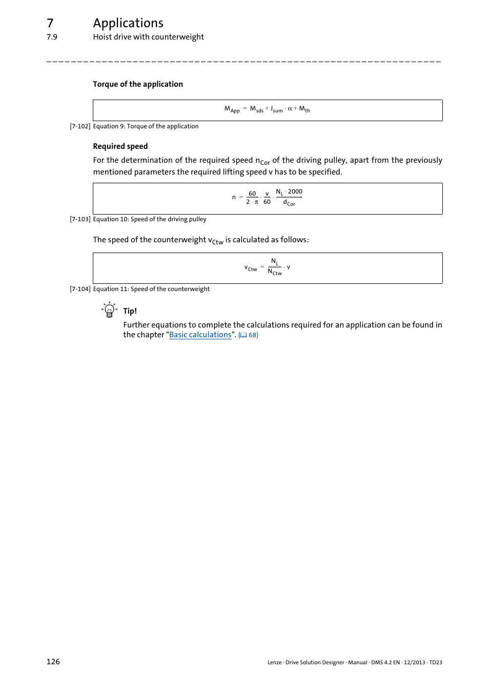 7applications | Lenze DSD User Manual | Page 126 / 496