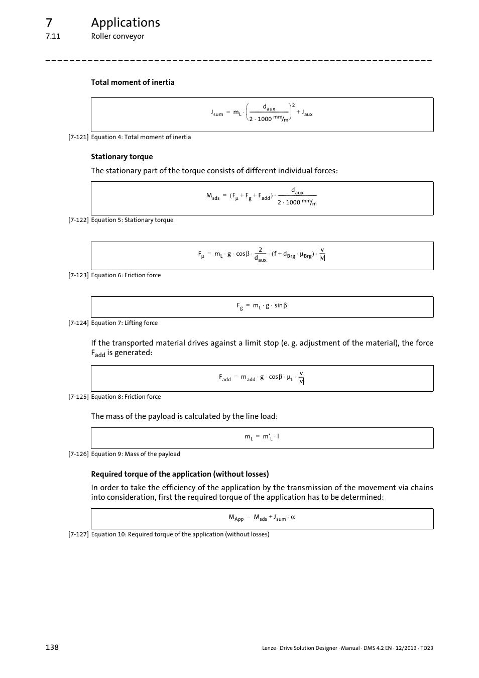 7applications | Lenze DSD User Manual | Page 138 / 496