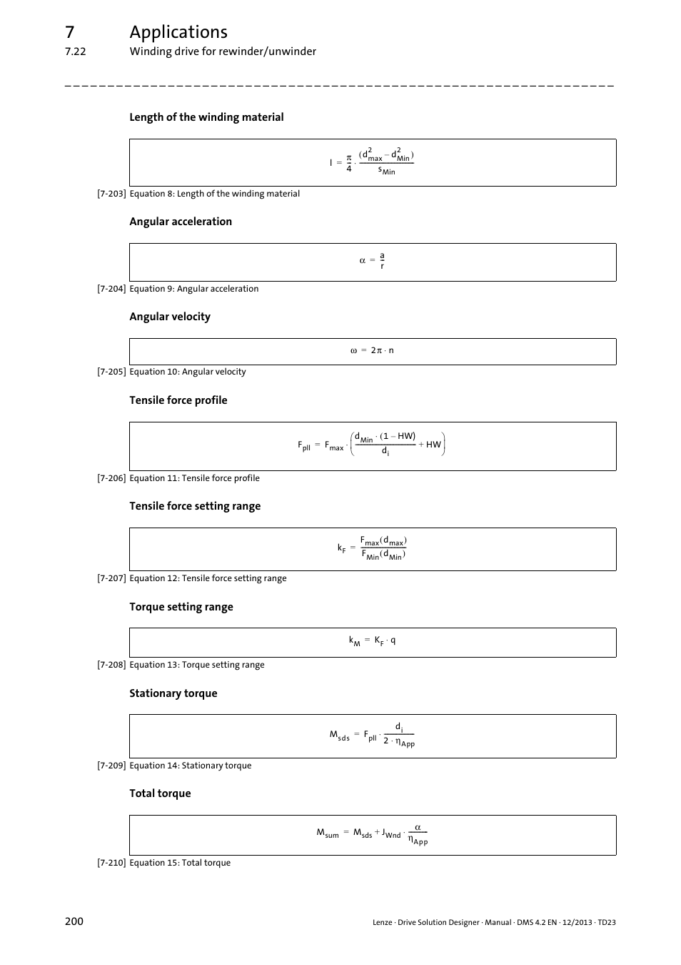 7applications | Lenze DSD User Manual | Page 200 / 496