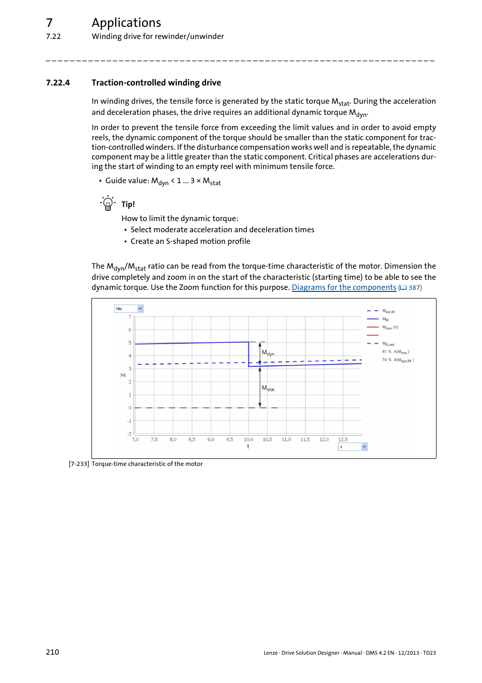 4 traction-controlled winding drive, 7applications | Lenze DSD User Manual | Page 210 / 496