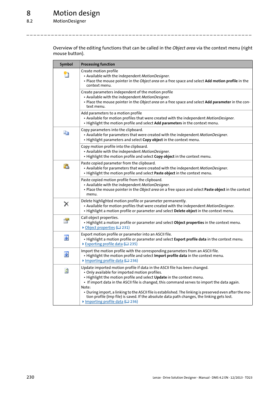 8motion design | Lenze DSD User Manual | Page 230 / 496