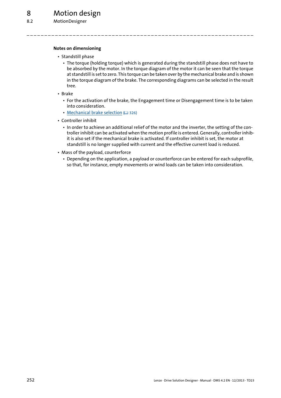 8motion design | Lenze DSD User Manual | Page 252 / 496