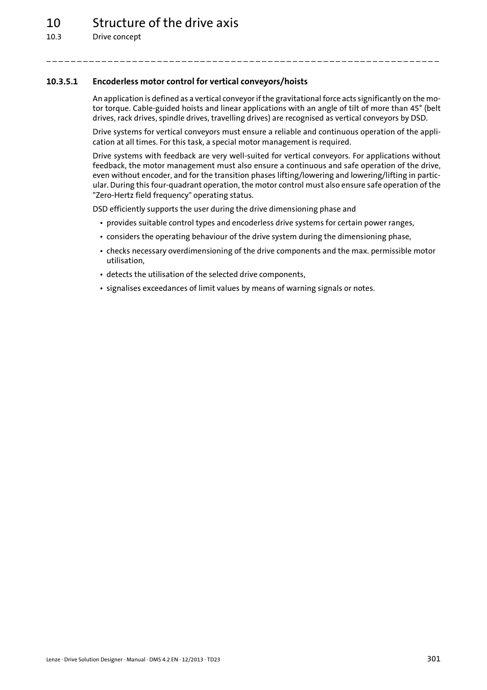 10 structure of the drive axis | Lenze DSD User Manual | Page 301 / 496