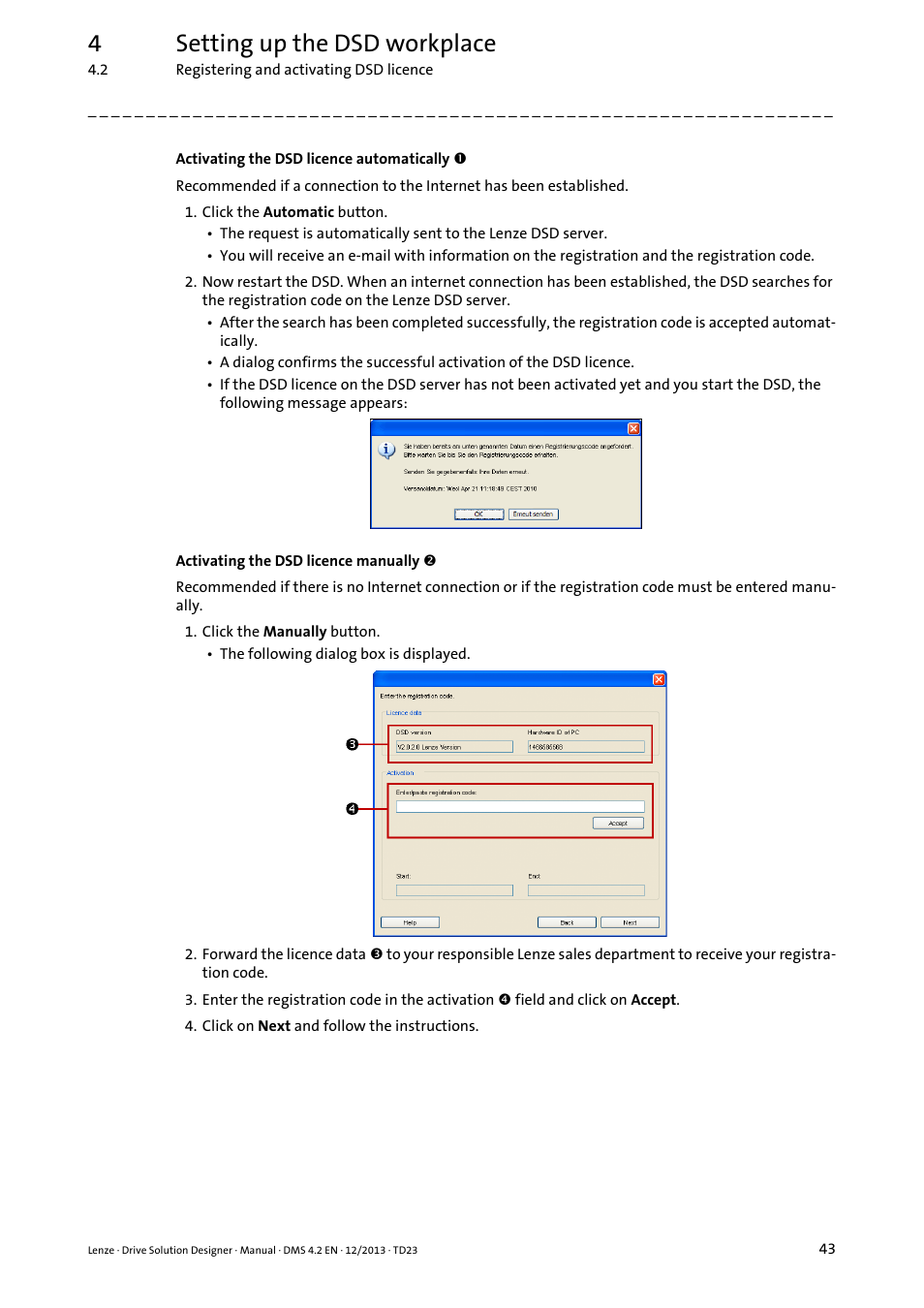 4setting up the dsd workplace | Lenze DSD User Manual | Page 43 / 496