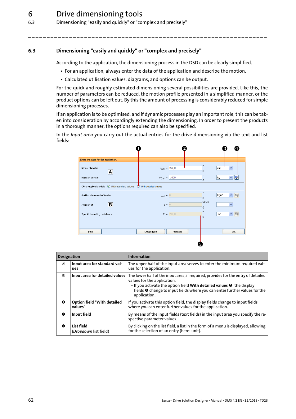6drive dimensioning tools | Lenze DSD User Manual | Page 62 / 496