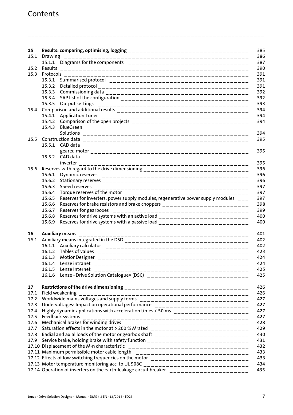 Lenze DSD User Manual | Page 7 / 496