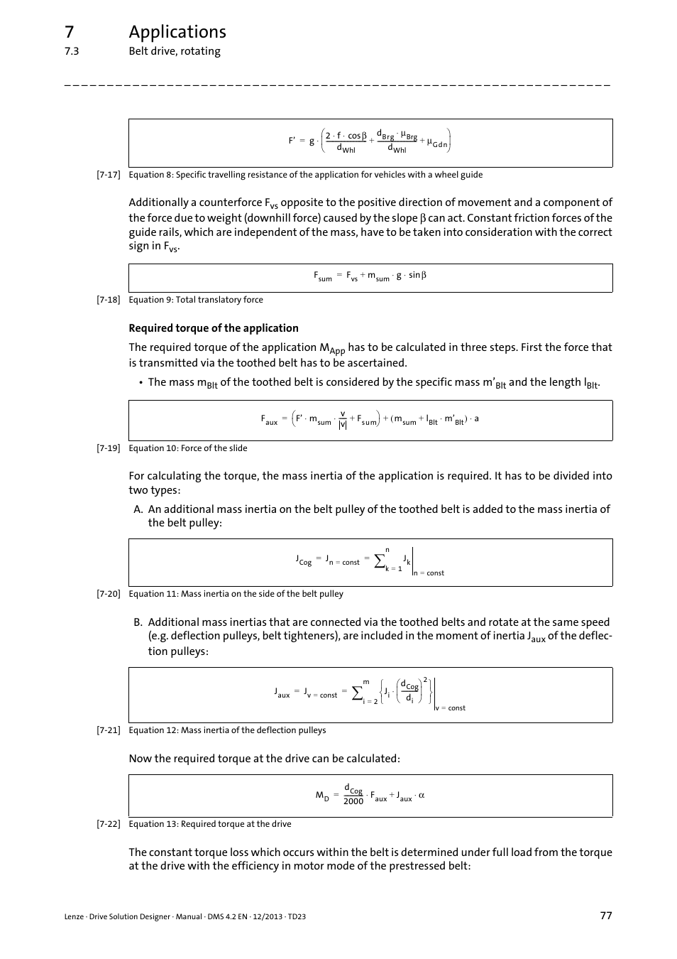 7applications | Lenze DSD User Manual | Page 77 / 496